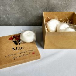 kit caixa de mdf com sabonetes natura